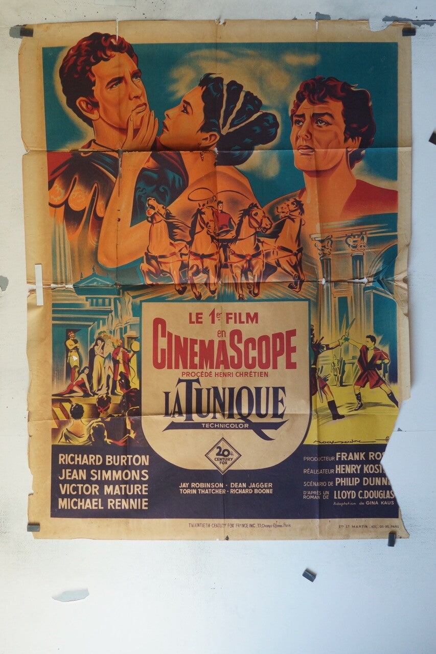 LA TUNIQUE MOVIE POSTER ORIGINAL 120x160 RICHARD BURTON