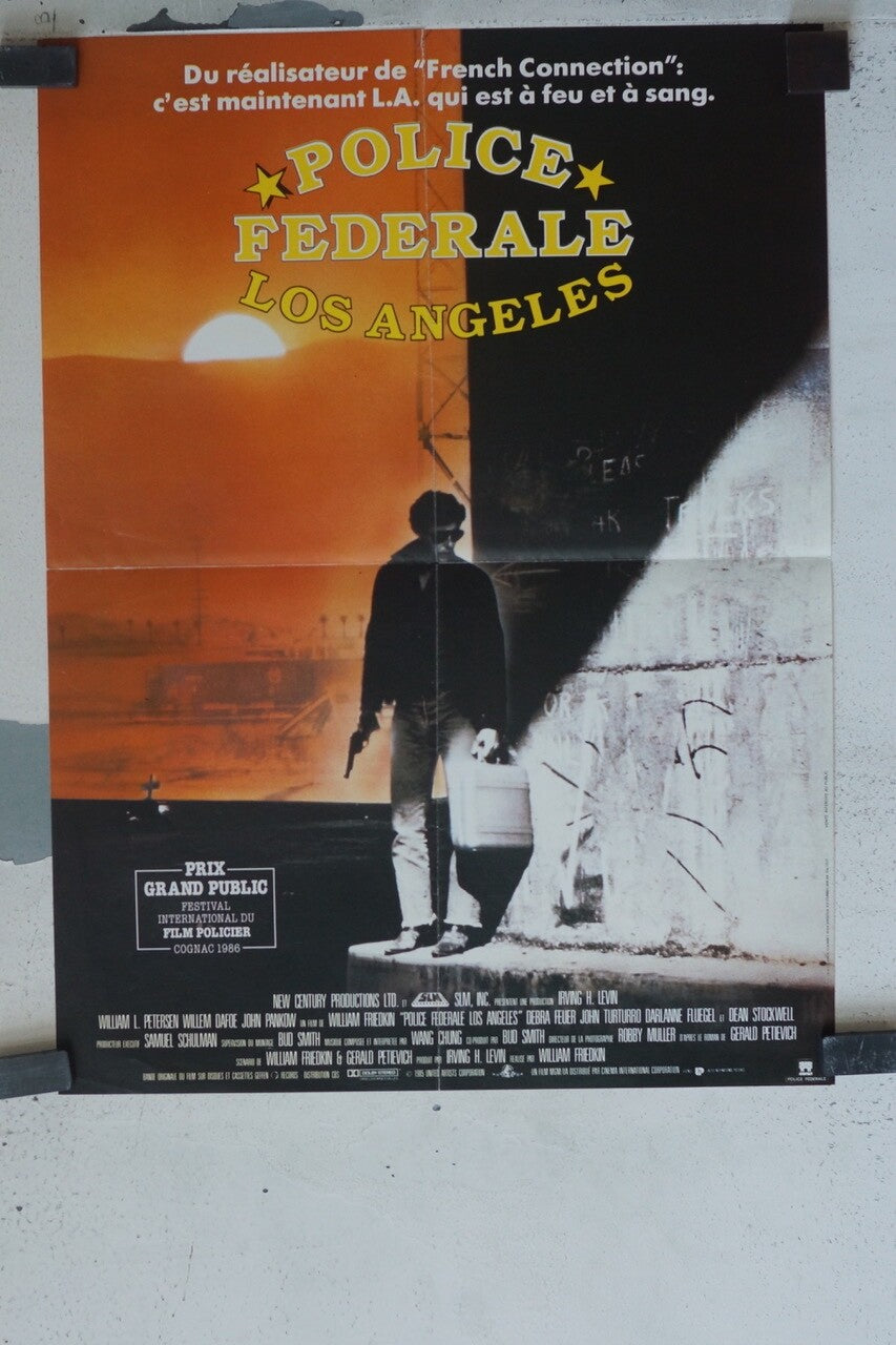 POLICE FÉDÉRALE LOS ANGELES POSTER ORIGINAL (40X60) WILLIAM L.PETERSEN