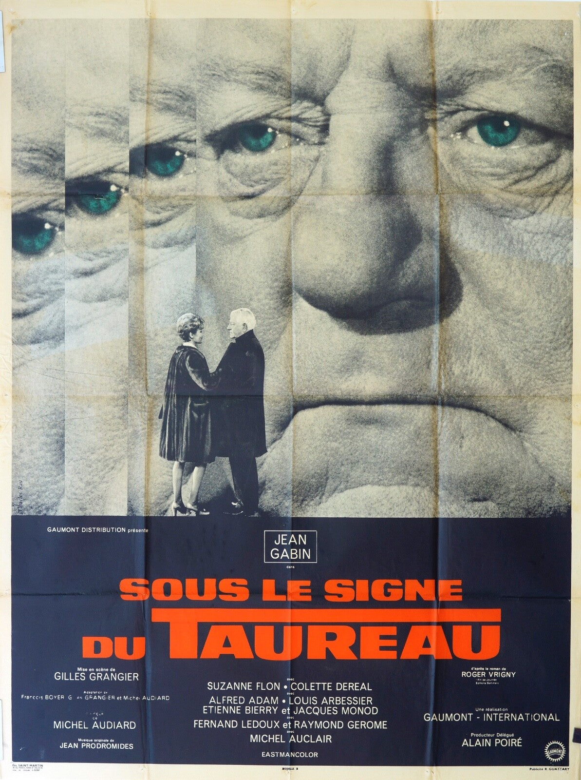 SOUS LE SIGNE DU TAUREAU ORIGINAL MOVIE POSTER 120x160 JEAN GABIN