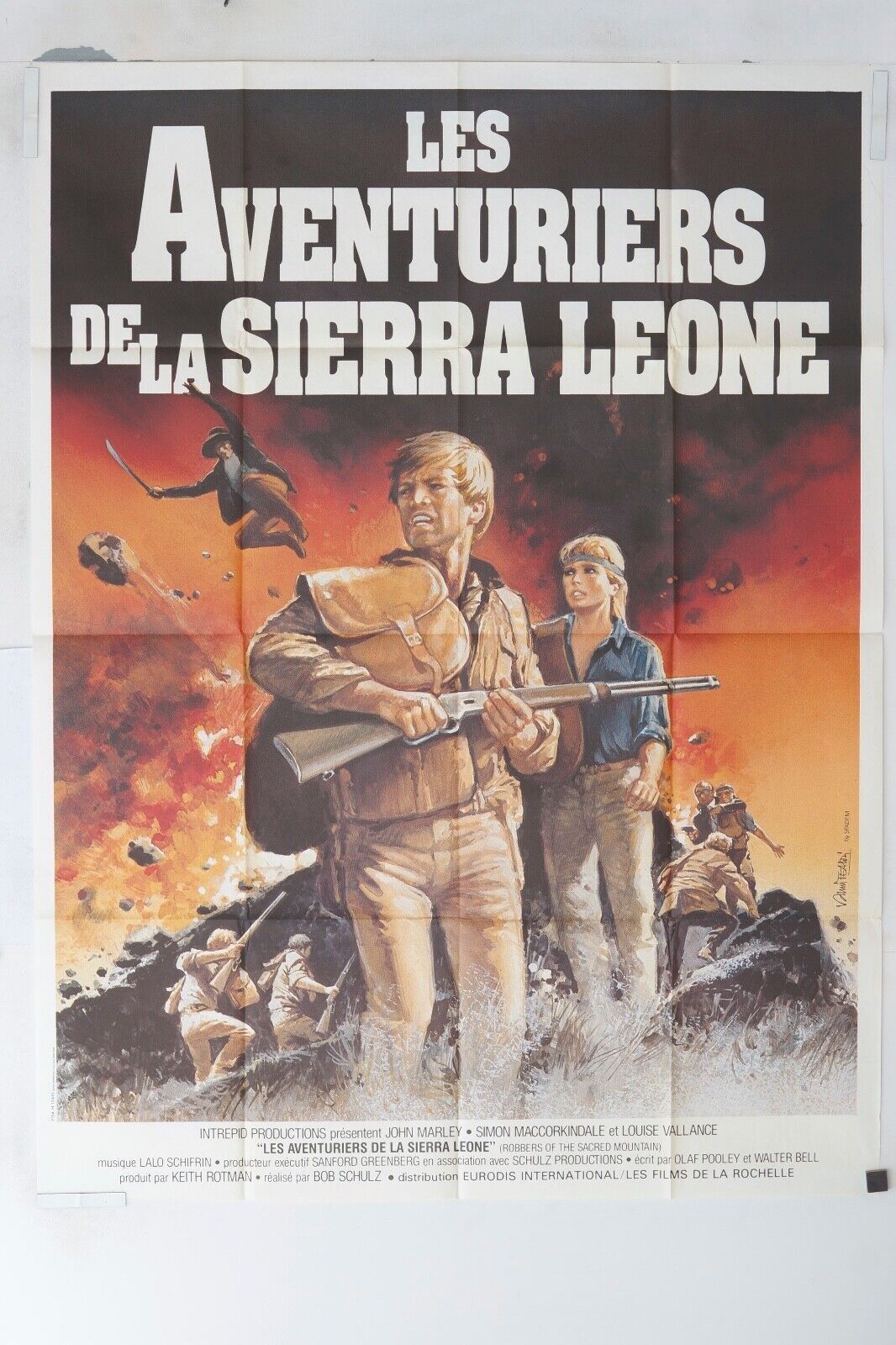 LES AVENTURIERS DE LA SIERRA LEONEOriginal Movie Poster 120X160 LOUISE VALENCE