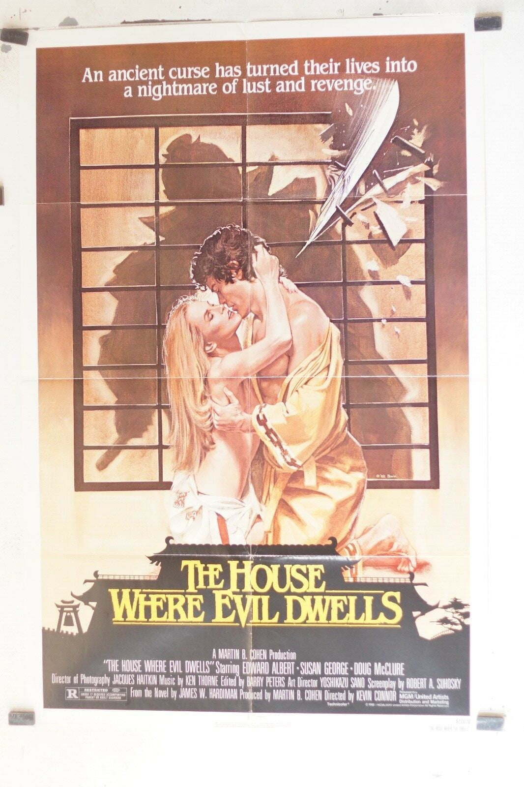 THE HOUSE WHERE EVIL DWELLS MOVIE POSTERORIGINAL (69x103), Kevin Connor
