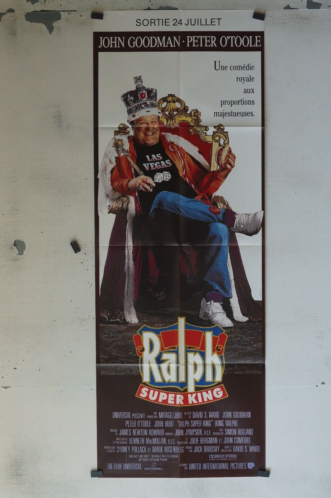 RALPH SUPER KING MOVIE POSTER ORIGINAL 60x160 JOHN GOODMAN