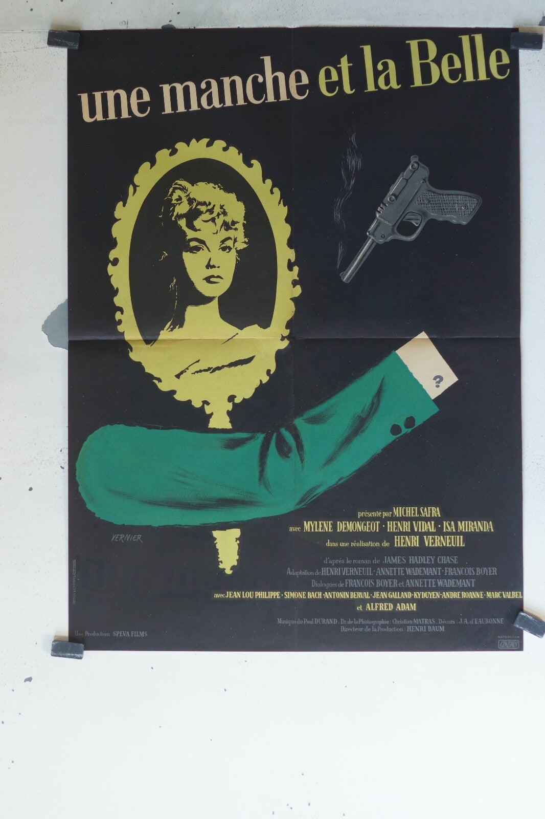 UNE MANCHE ET LA BELLE MOVIE POSTER ORIGINAL (60X80) Mylene Demongeot