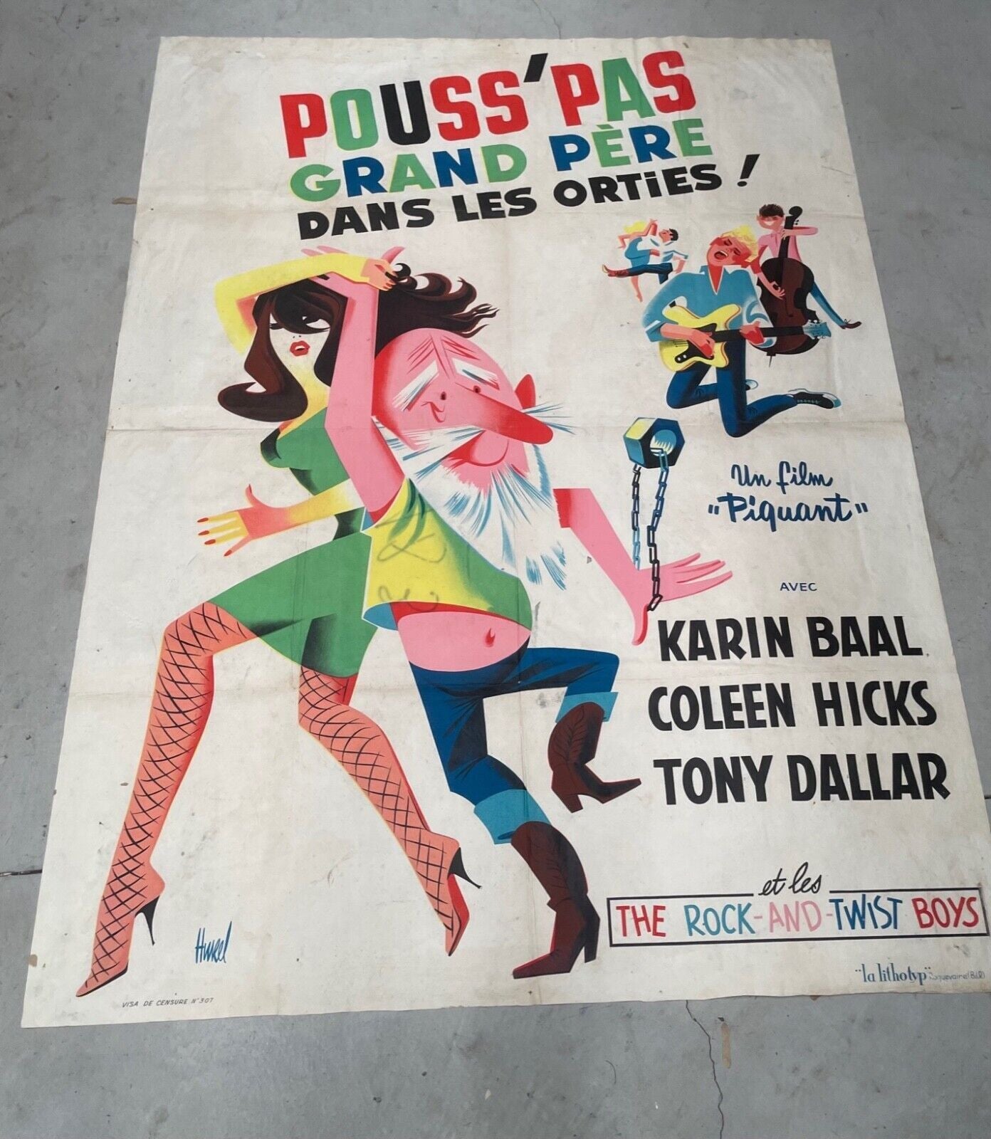 POUSS’PAS GRAND PÈRE DANS LES ORTIES ! ORIGINAL 120x160 KARIN BAAL