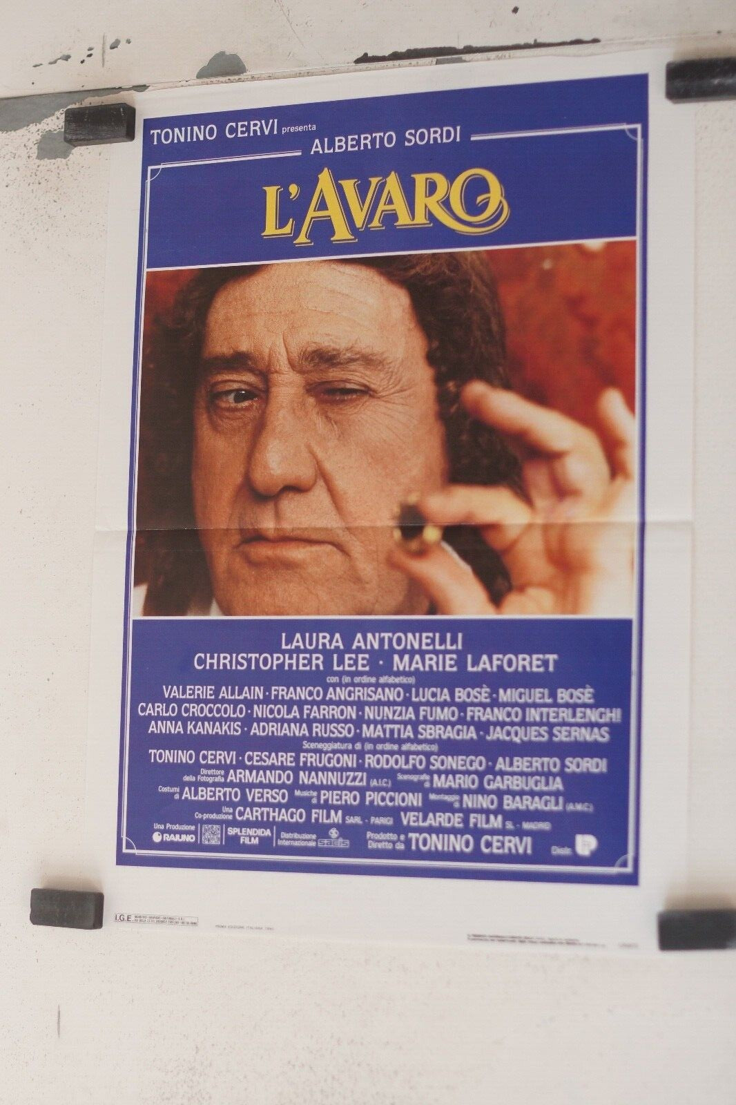 AVARO (L’) MOVIE POSTER BELGEORIGINAL (30x55), Alberto Sordi, Laura Antonelli