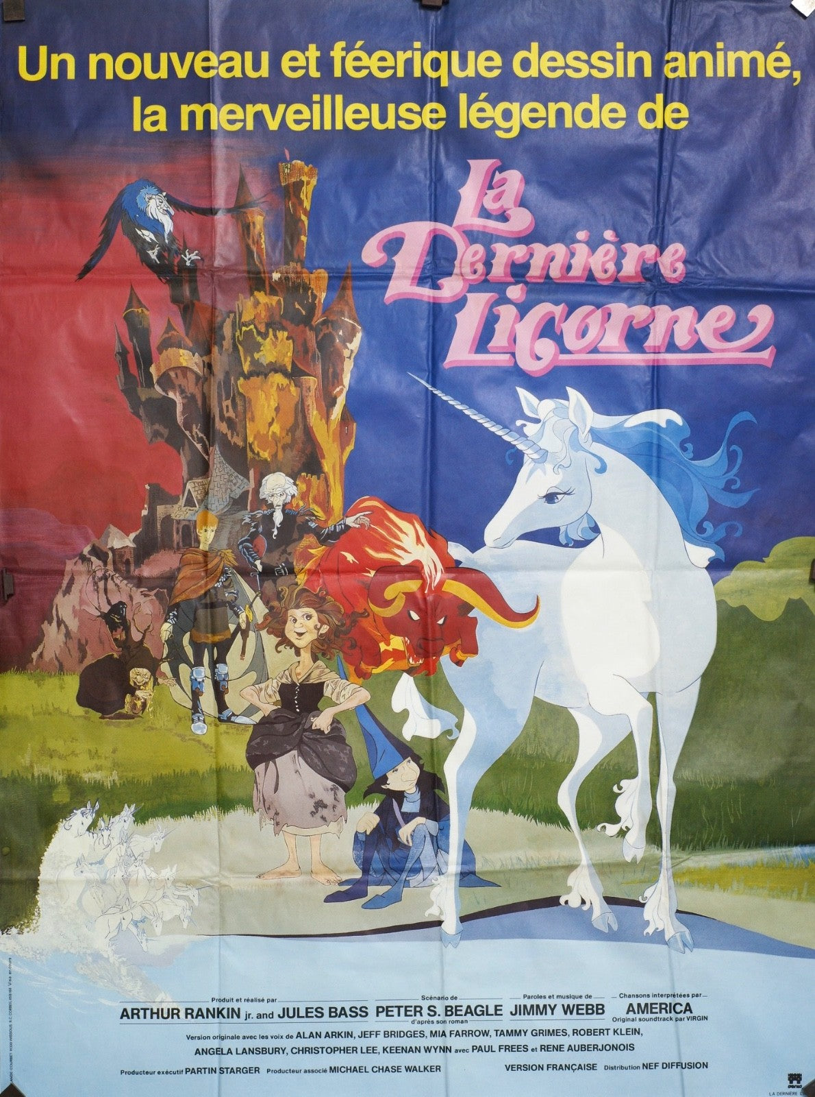 LA DERNIÈRE LICORNE ARTHUR RANKIN MOVIE POSTER ORIGINAL 120x160