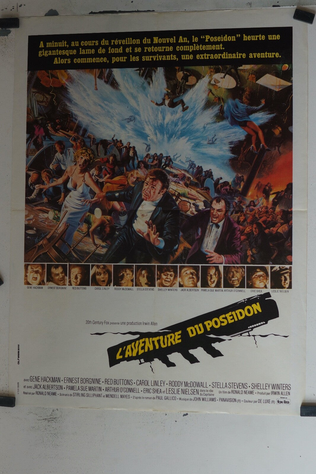 AVENTURE DU POSEIDON movie poster ORIGINAL (60X80) Ernest Borgnine , Red