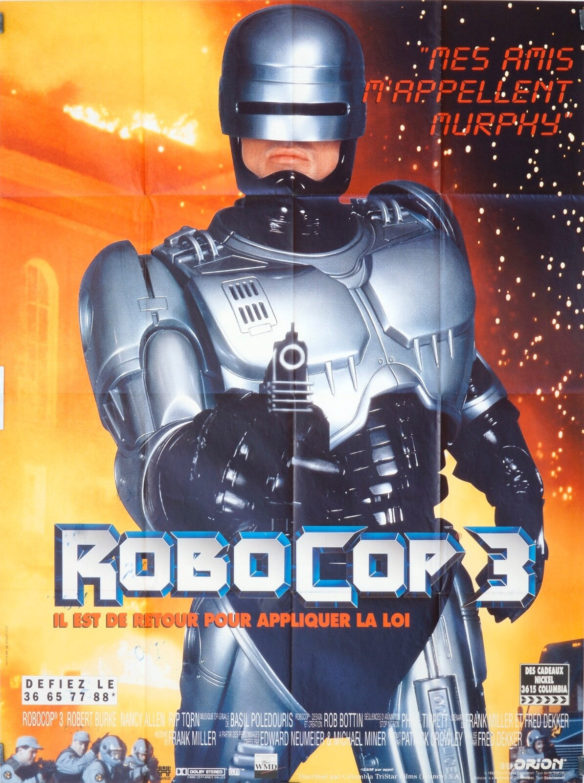 ROBOCOP 3 MOVIE POSTER ORIGINAL 120x160