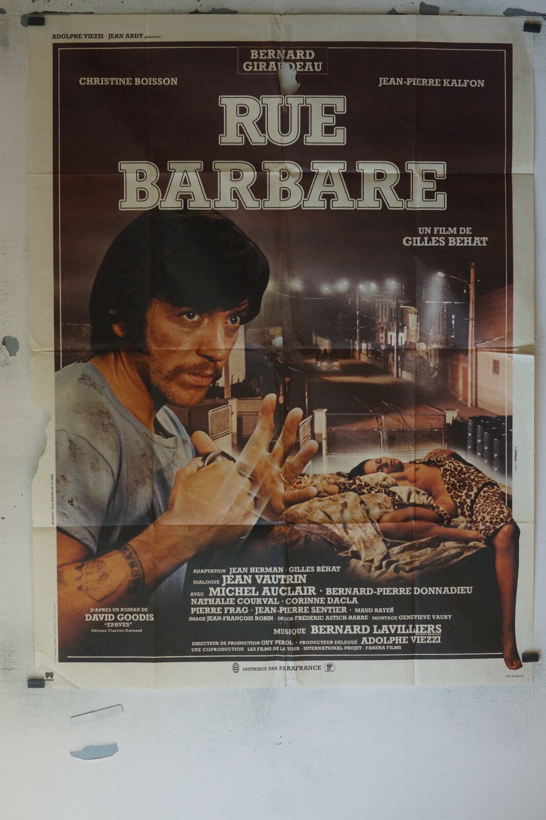 RUE BARBARE MOVIE POSTER ORIGINAL 120x160 CHRISTINE BOISSON