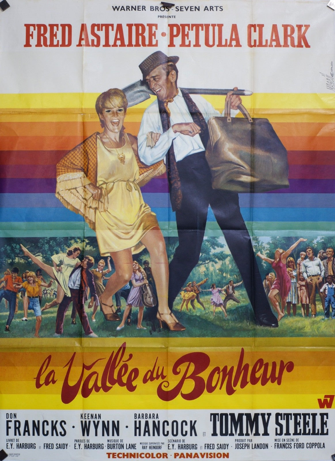 LA VALLÉE DU BONHEUR FRED ASTAIRE MOVIE POSTER ORIGINAL 120x160