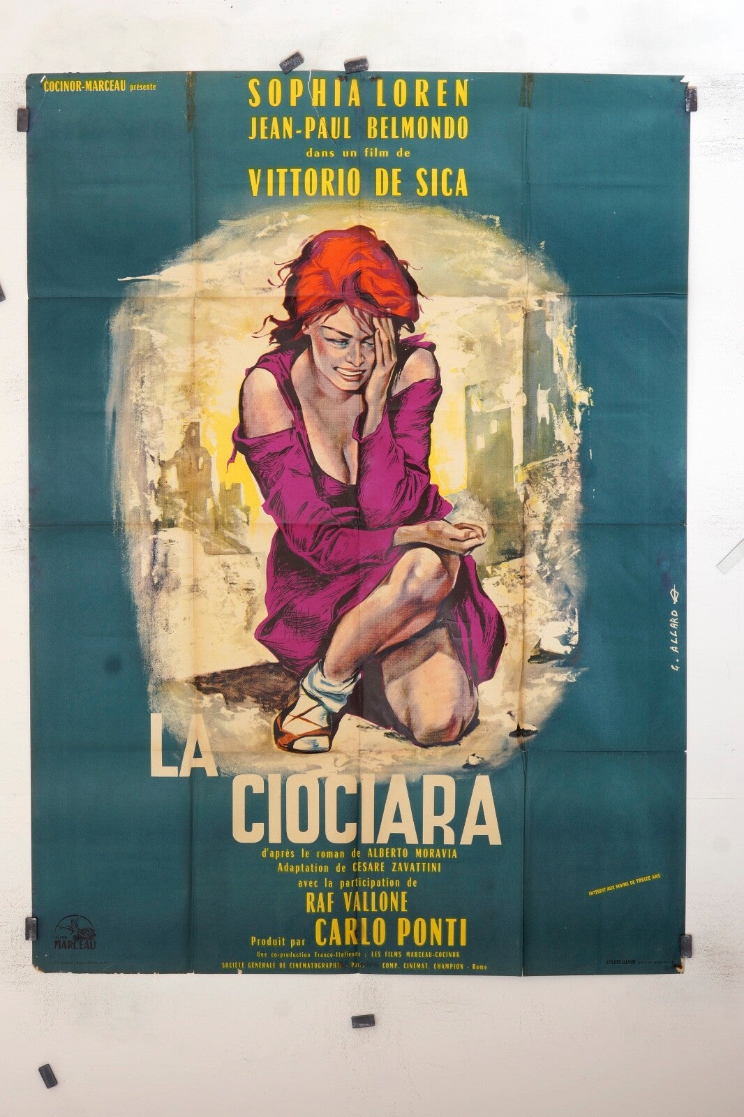 LA CIOCIARA SOPHIA LOREN MOVIE POSTER ORIGINAL 120x160