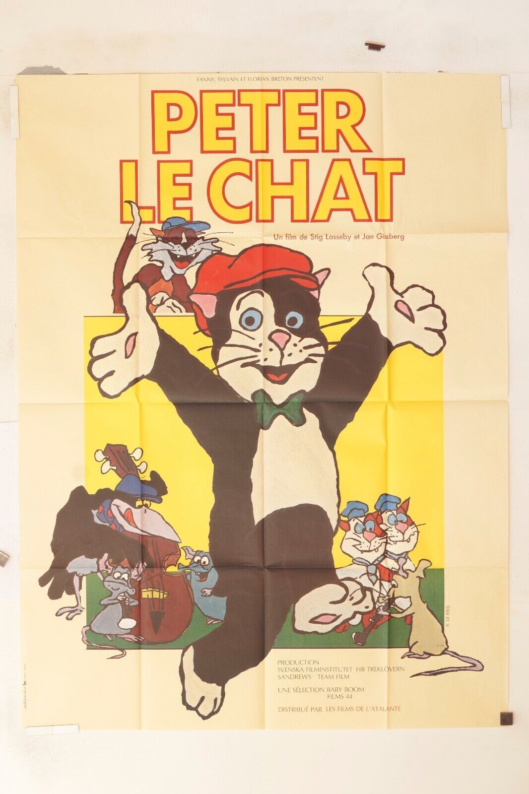 PETER LE CHAT MOVIE POSTER ORIGINAL 120x160 STIG LESSEBY