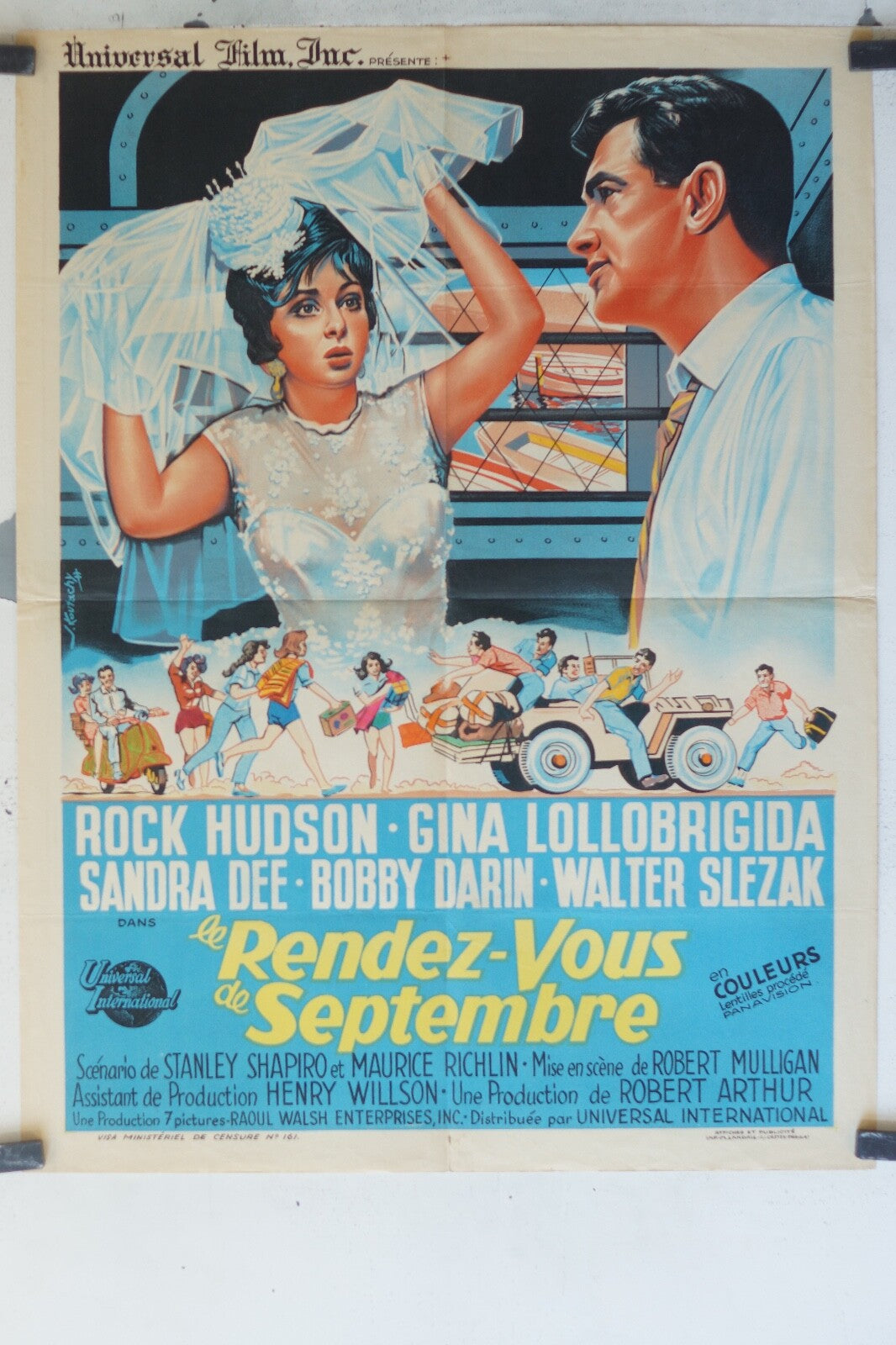 RENDEZ-VOUS DE SEPTEMBRE (LE) MOVIE POSTER ORIGINAL (60X80) Rock Hudson