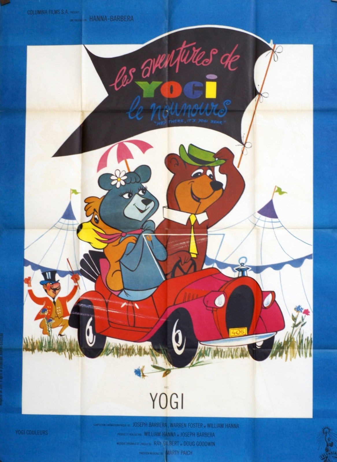 LES AVENTURES DE YOCI « LE NOUNOURS » ORIGINAL POSTER ORIGINAL 120x160