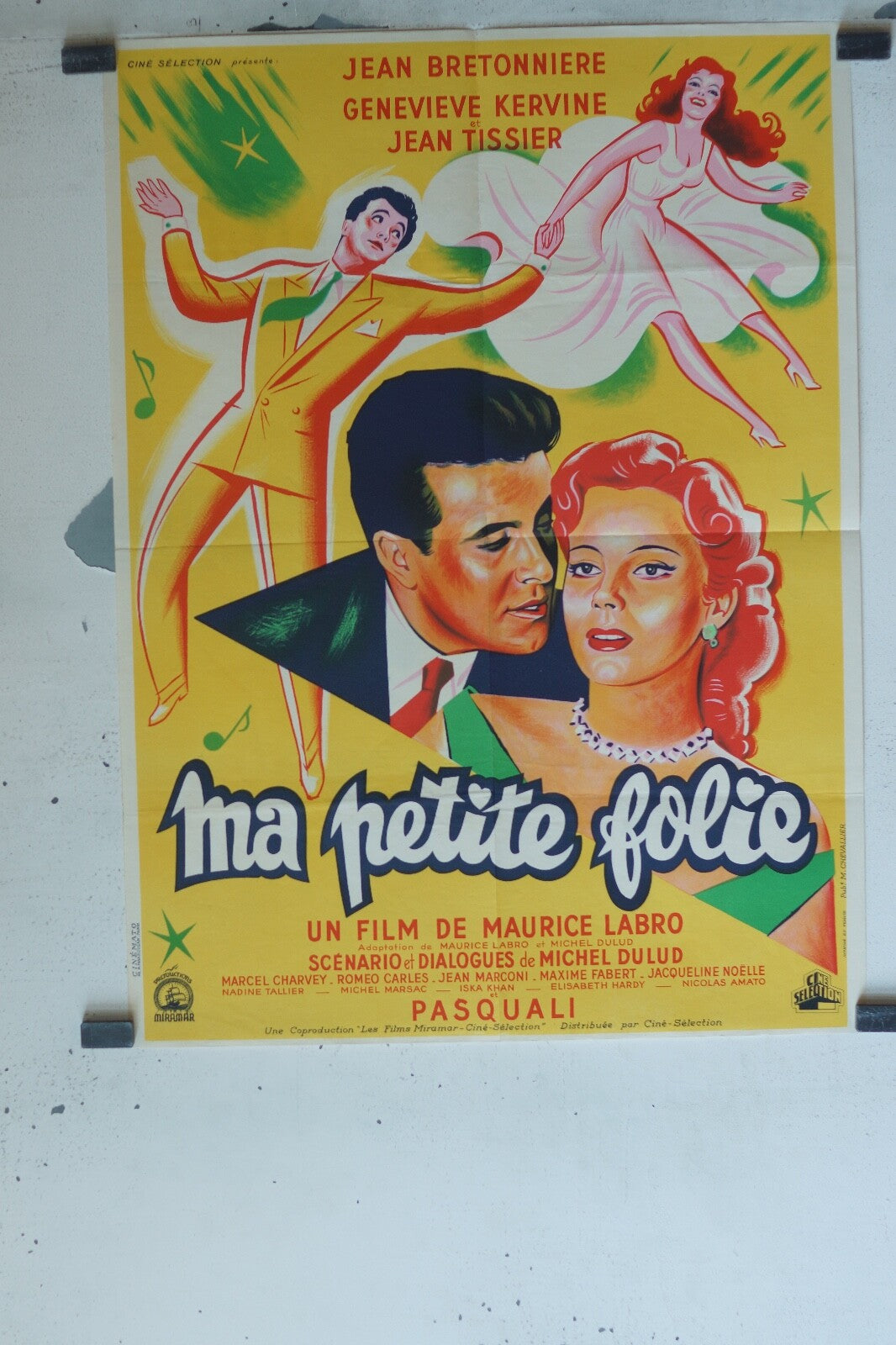 MA PETITE FOLIE POSTER ORIGINAL (60X80) JEAN BRETONNIERE, GENEVIEVE KERVIVE