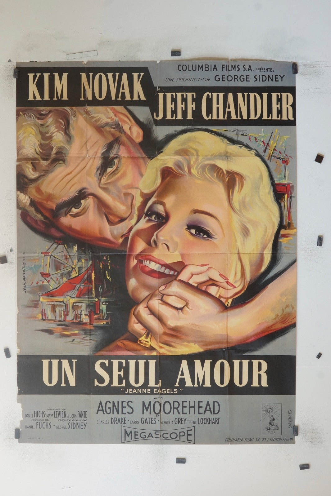UN SEUL AMOUR KIK NOVAK MOVIE POSTER ORIGINAL 120x160