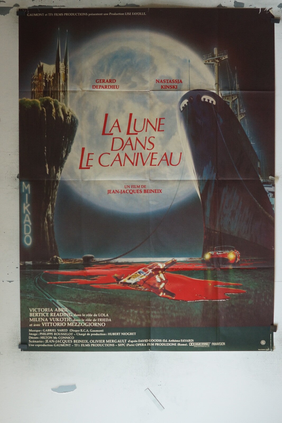 LA LUNE DANS LE CANIVEAU MOVIE POSTER ORIGINAL 120x160 VICTORIA ABRIL