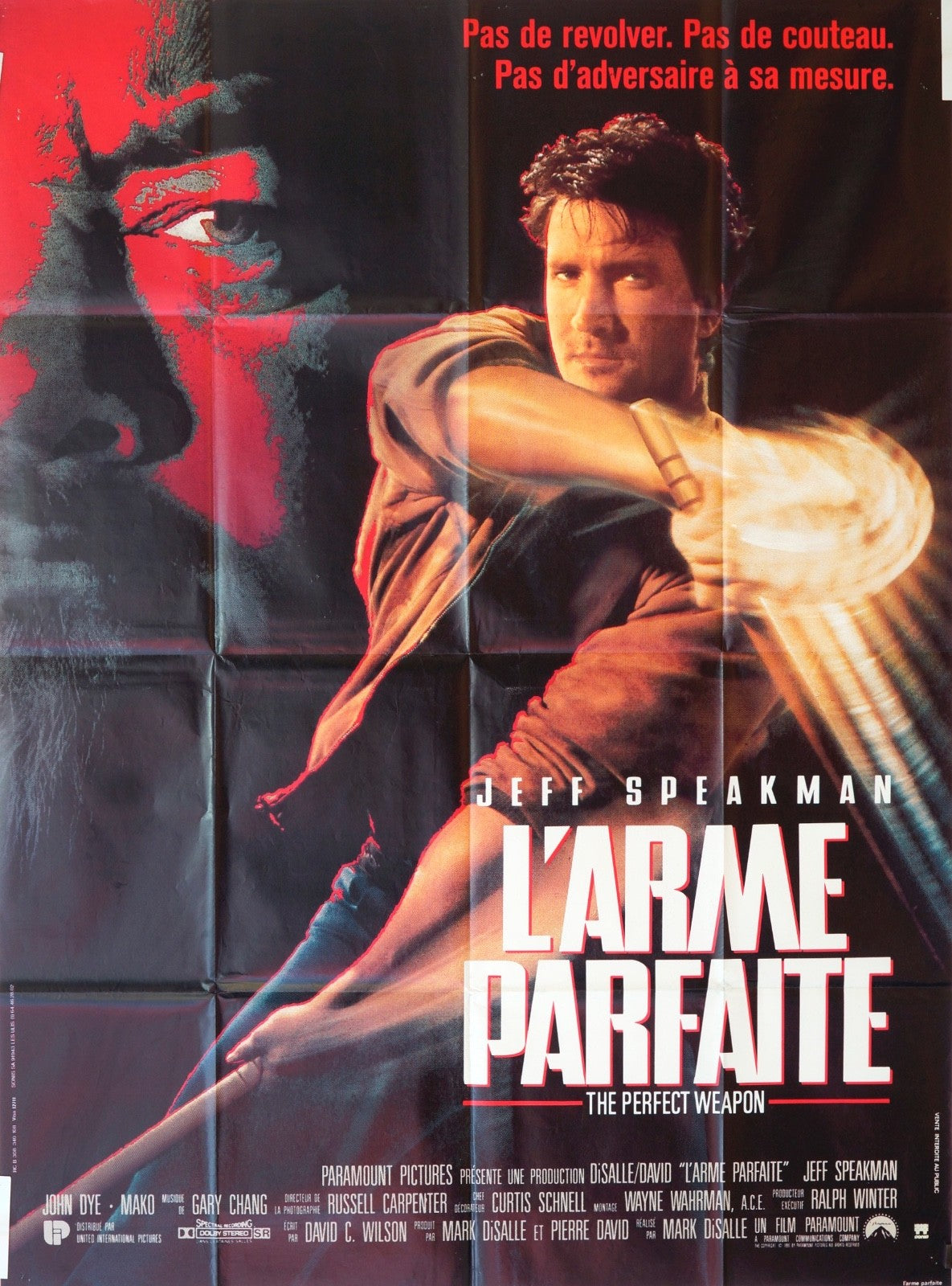 L’ARME PARFAITE JEFF SPEAKMAN MOVIE POSTER ORIGINAL 120x160 LEONARD NIMOY
