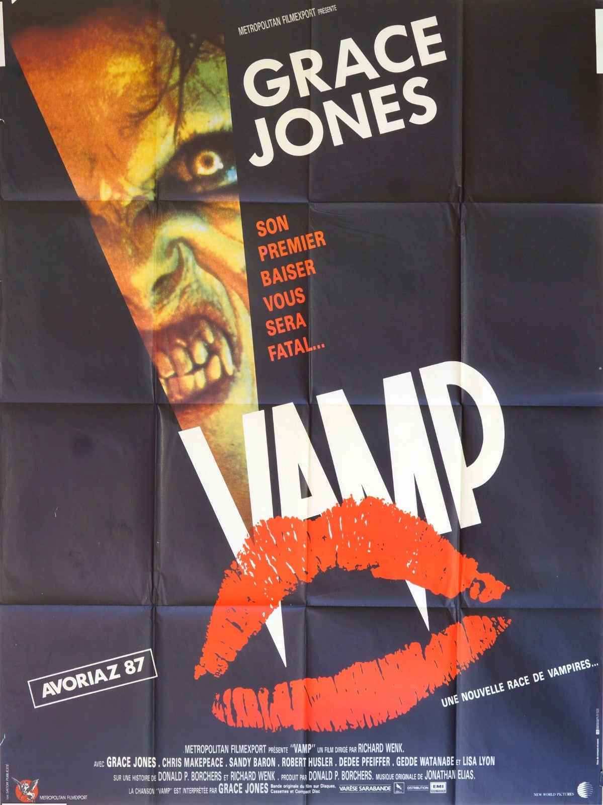 VAMP GRACE JONES MOVIE POSTER ORIGINAL 120x160