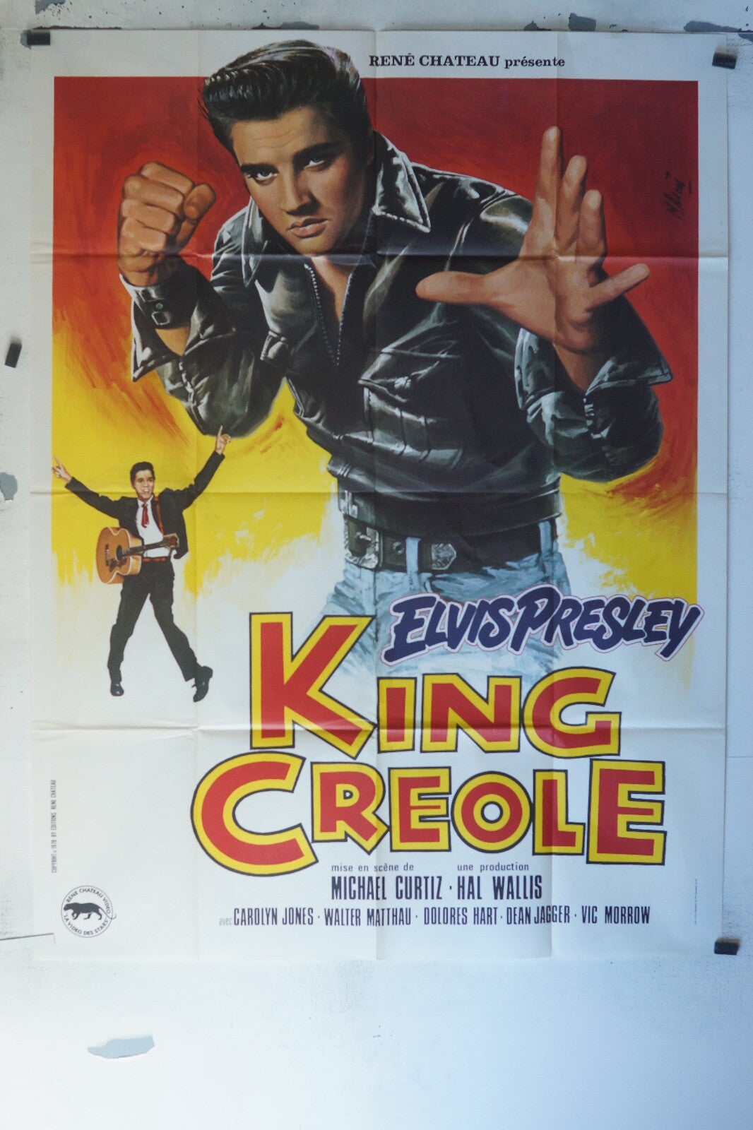 KING CRÉAOLE MOVIE POSTER ORIGINAL 120x160 ELVIS PRESLEY