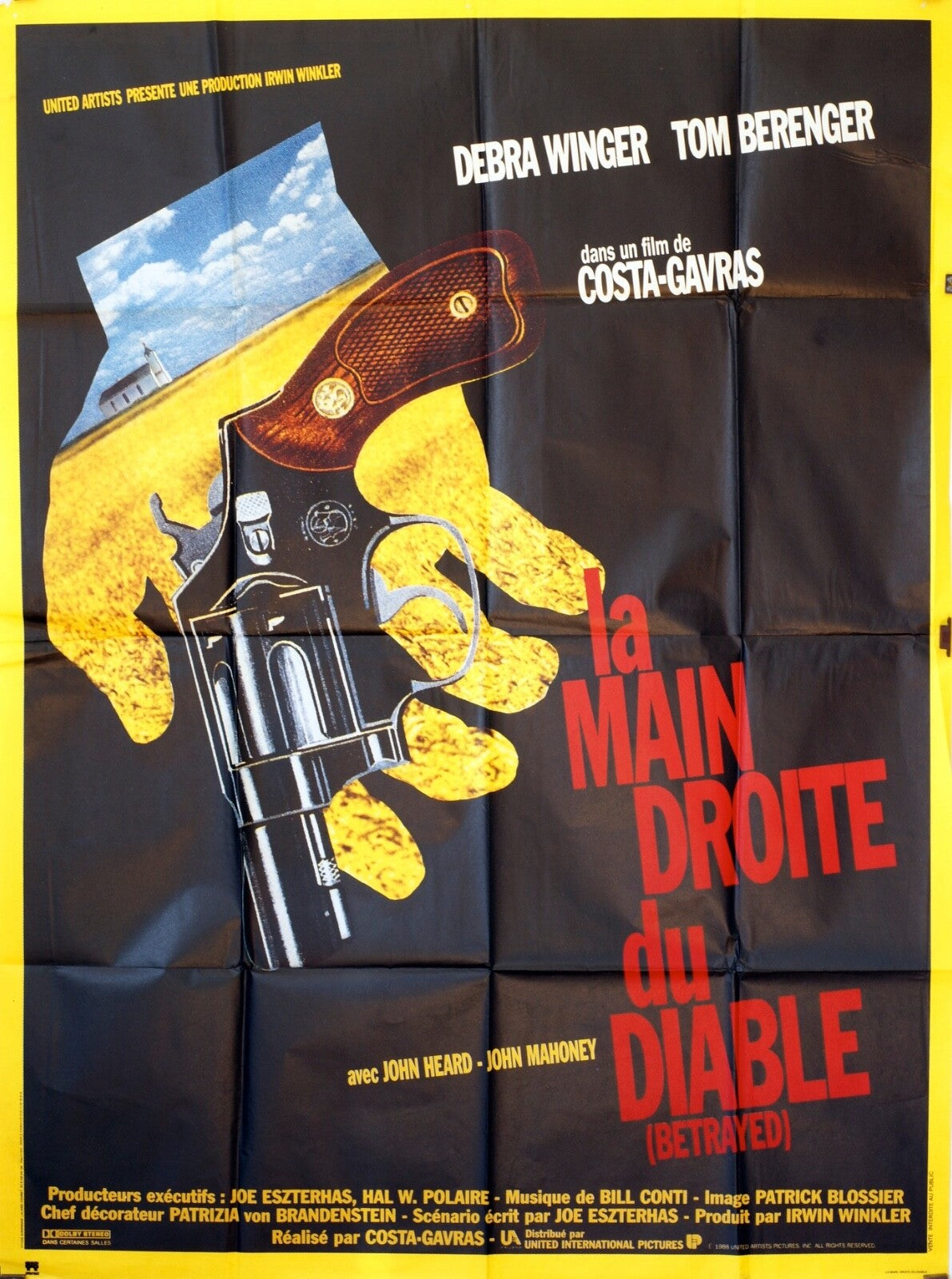 LA MAIN DROITE DU DIABLE ORIGINAL MOVIE POSTER 120X160 DEBRA WINGER