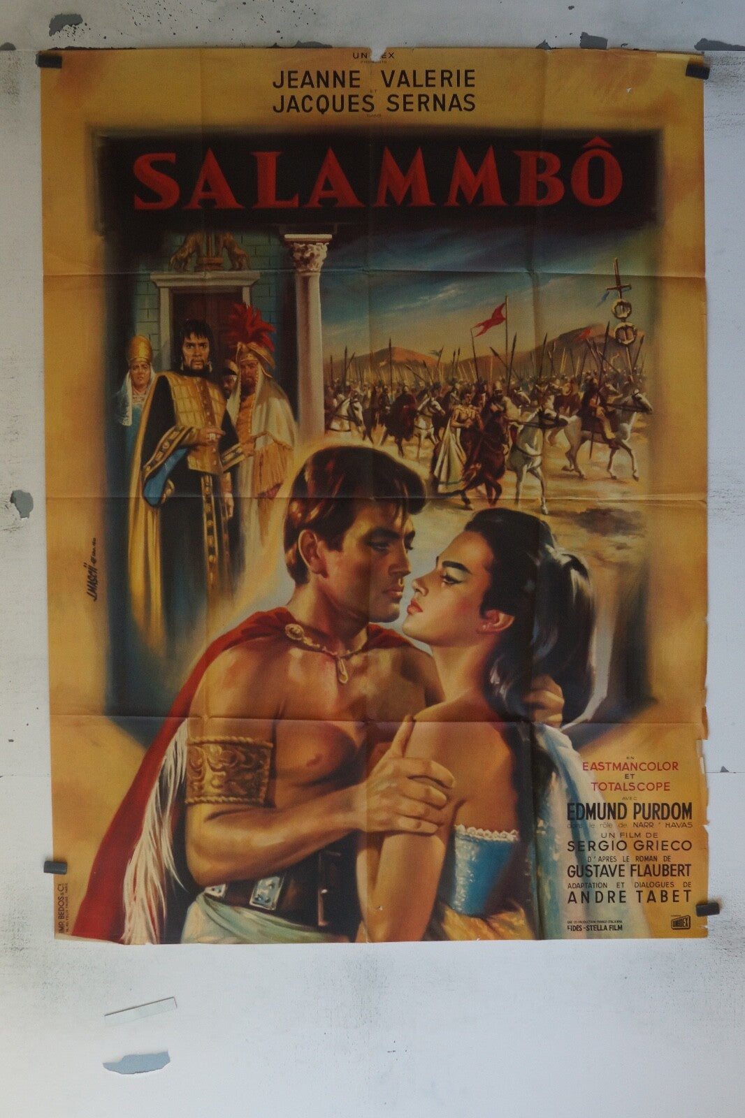 SALAMMBO MOVIE POSTER ORIGINAL 120x160 JEANNE VALERIE