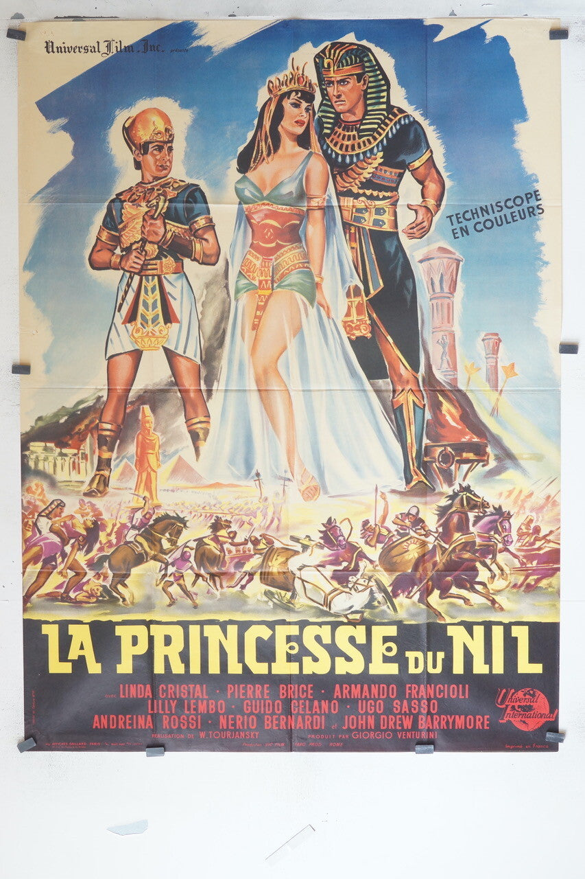 PRINCESSE DU NIL (LA) MOVIE POSTER ORIGINAL (120x160), Linda Cristal