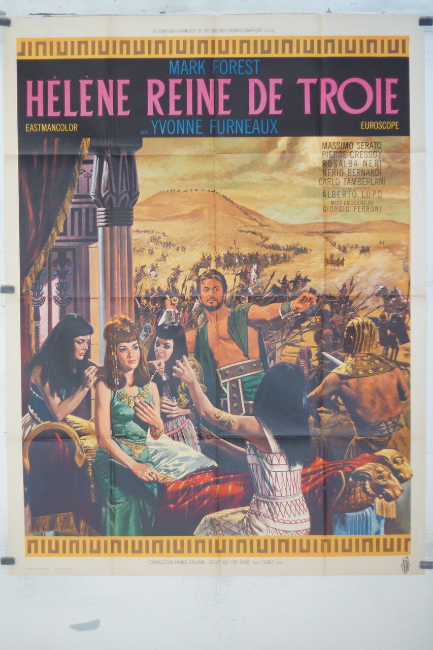 HELENE REINE DE TROIE MOVIE POSTER ORIGINAL(120x160) Il leone di Tebe, Ferroni