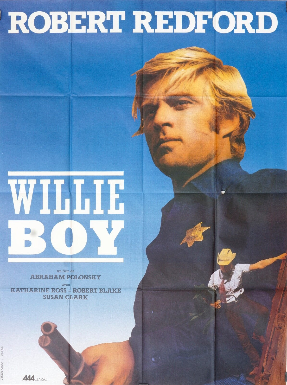 WILLIE BOY, ROBERT REDFORD 120X160 MOVIE POSTER ORIGINAL