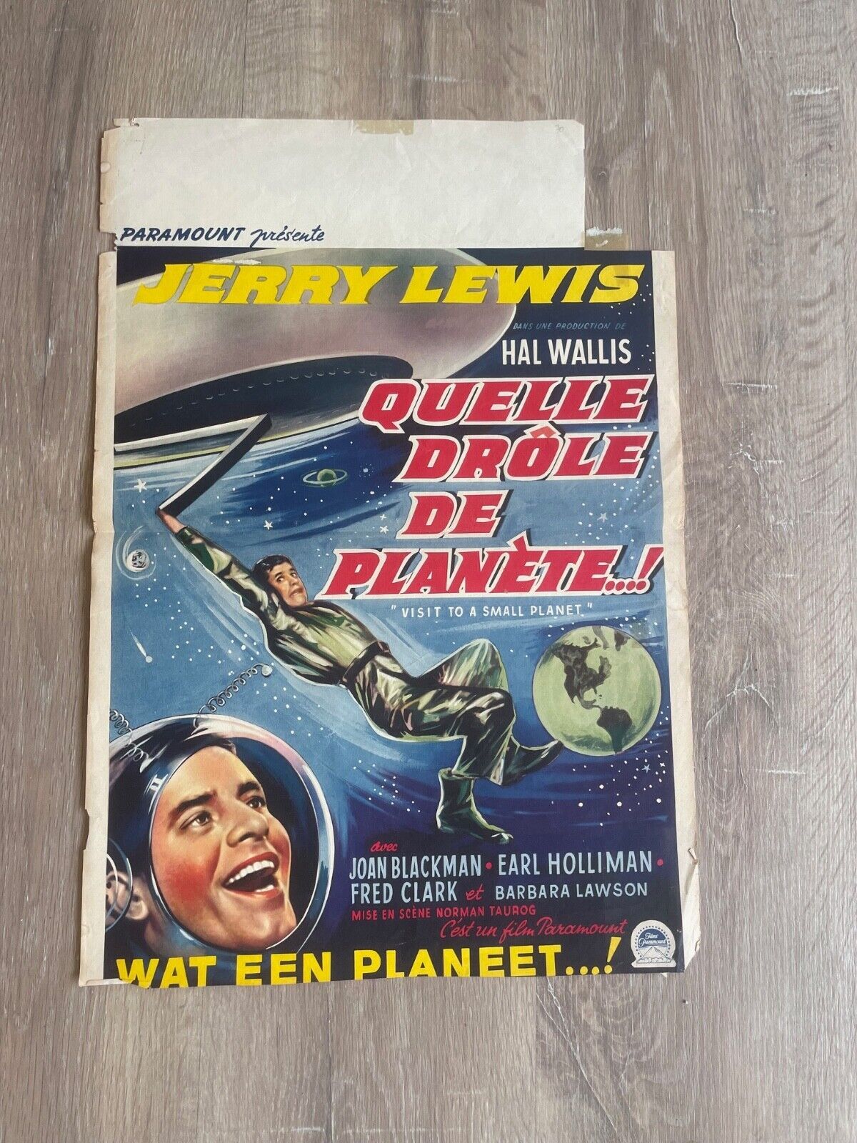 UNE DEMOISELLE SANS BAGAGES BELGIAN MOVIE POSTER ORIGINAL 37X54 PAUL BERKENMAN