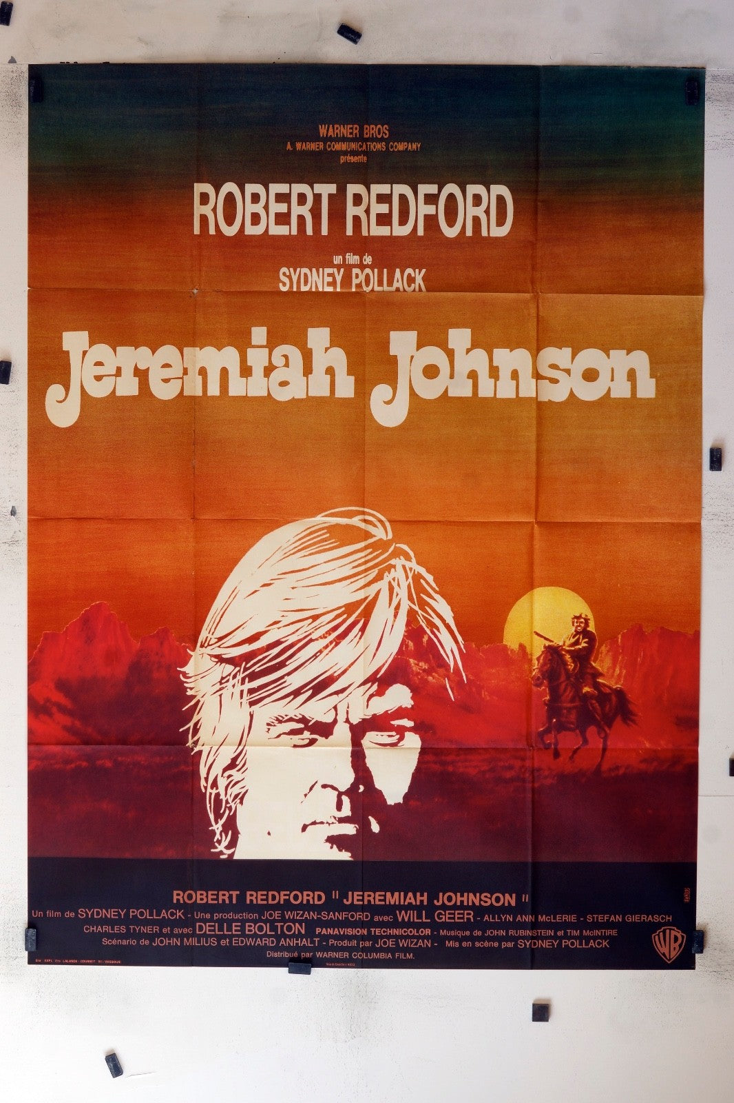 JÉRÉMIAH JOHNSON ROBERT REDFORD MOVIE POSTER ORIGINAL 120x160