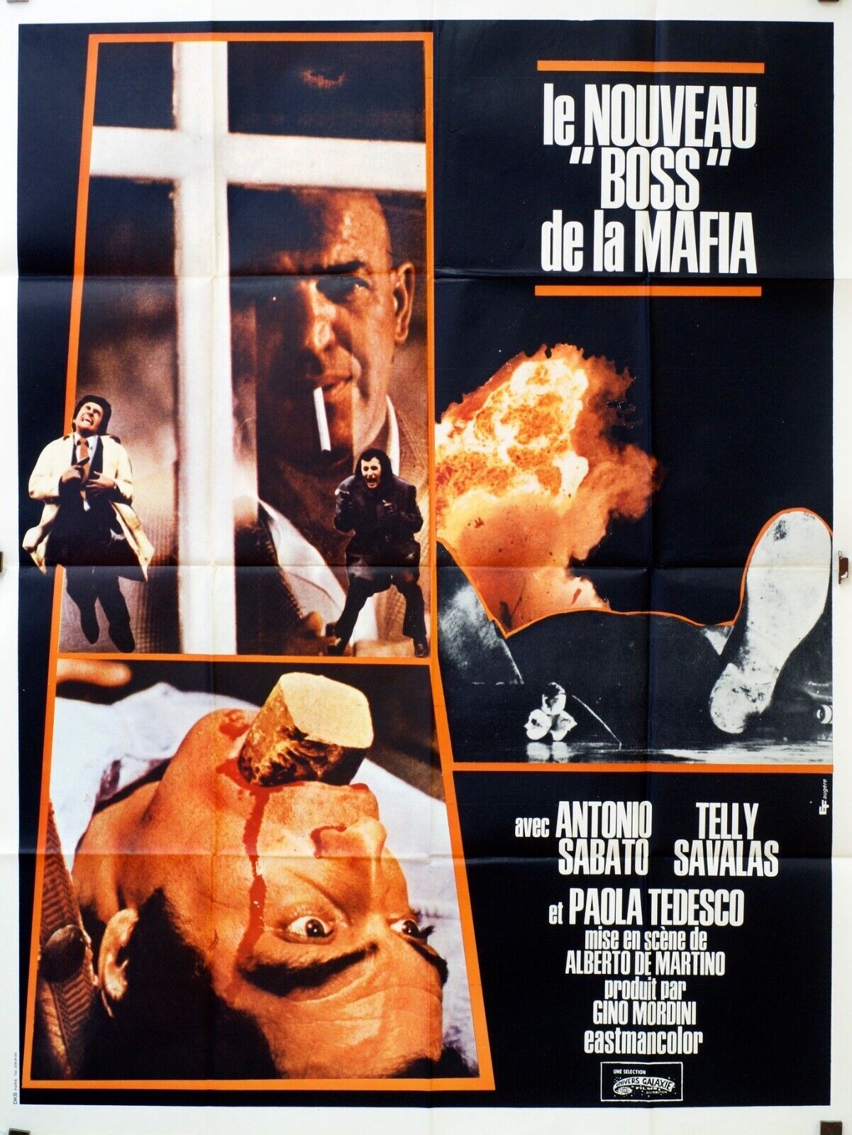 LE NOUVEAU « BOSS » DE LA MAFIA MOVIE POSTER ORIGINAL 120x160 ANTONIO SABATO