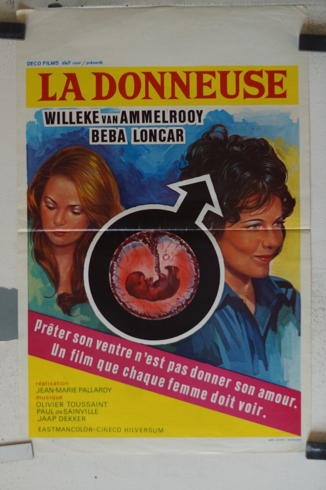 DONNEUSE (LA) (BELGE) MOVIE POSTER ORIGINAL 55x36 Beba Loncar ,