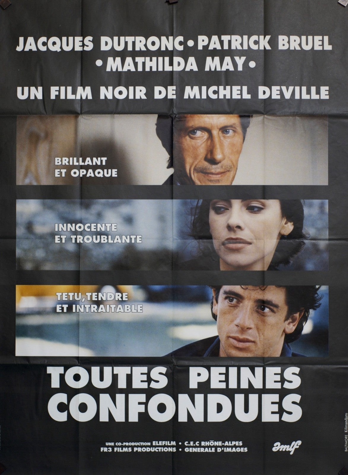 TOUTES PEINES CONFONDUES JACQUES DUTRONC MOVIE POSTER ORIGINAL 120x160