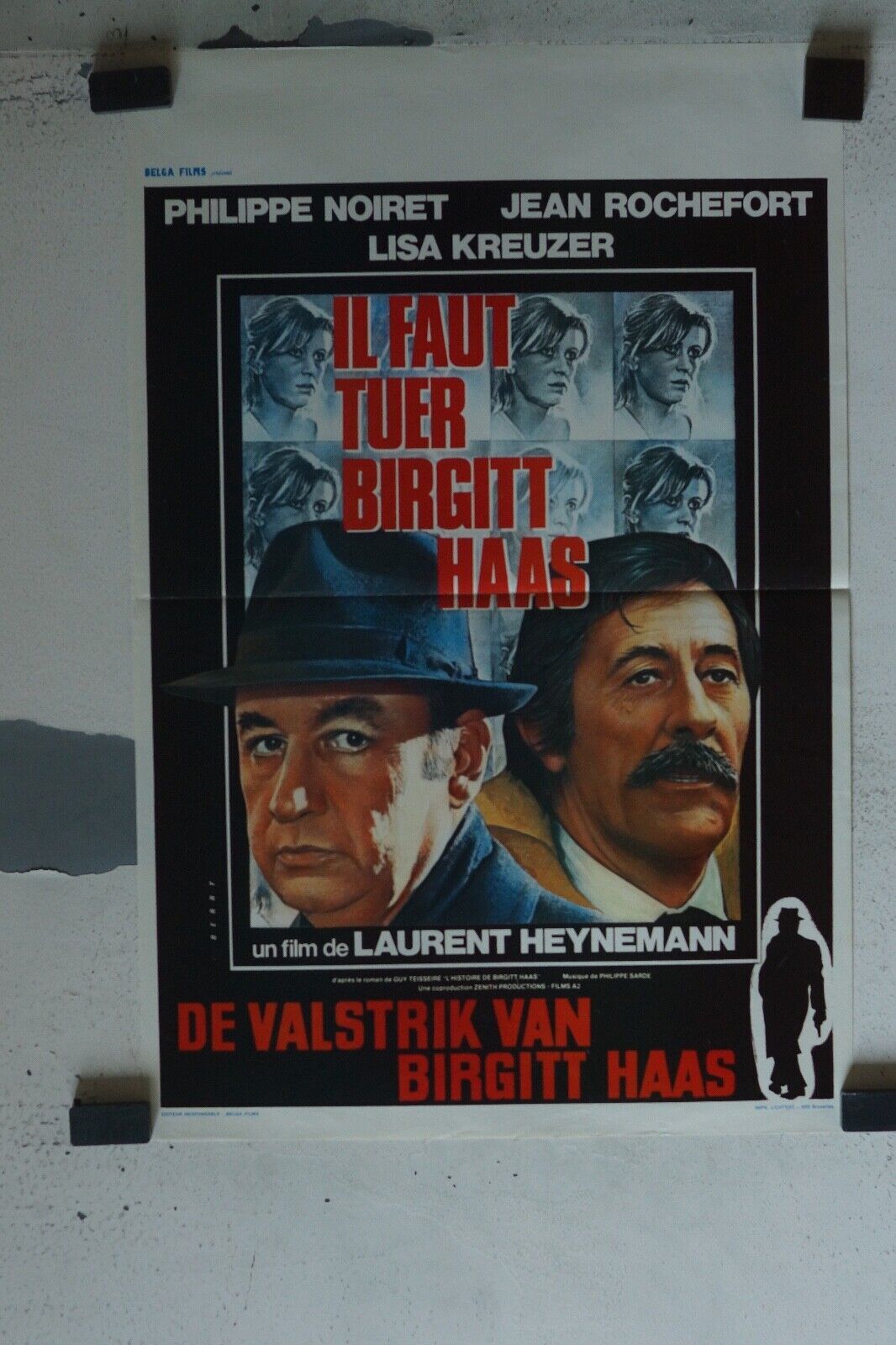 IL FAUT TUER BIRGITT HAAS MOVIE POSTER ORIGINAL (55X37) PHILIPPE NOIRET