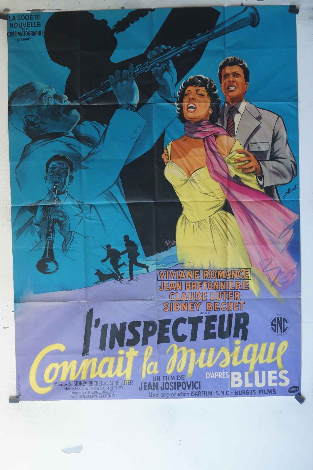 INSPECTEUR CONNAIT LA MUSIQUE (L’) POSTER ORIGINAL120x160 Vivianne Romance ,
