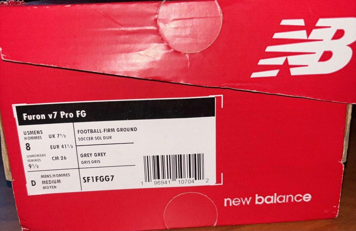 NEW BALANCE V7 FURON SIZE 8 MEN's BRAND NEW NEVER USED