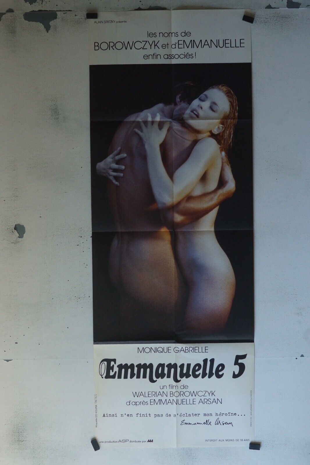 EMMANUELLE 5 POSTER ORIGINAL 60x160 MONIQUE GABRIELLE