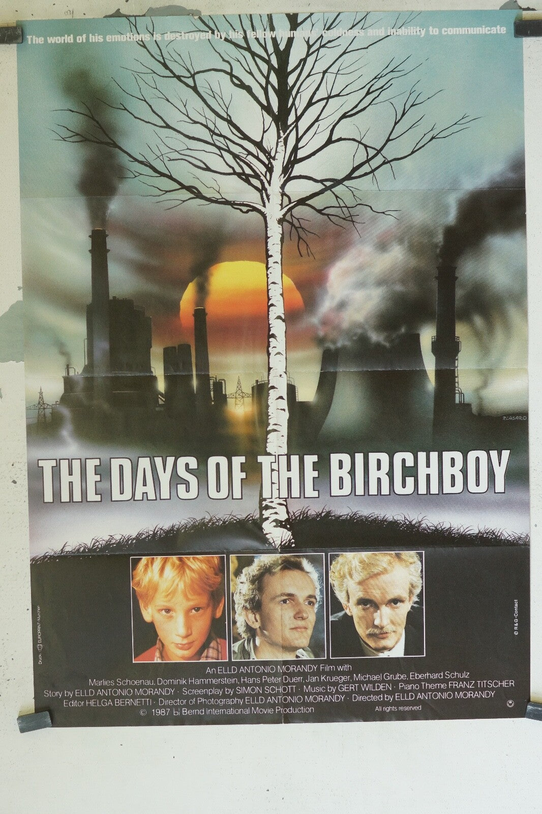 THE DAYS OF THE BIRCHBOY 70x100 ORIGINAL MOVIE POSTER SIMON SCHOTT