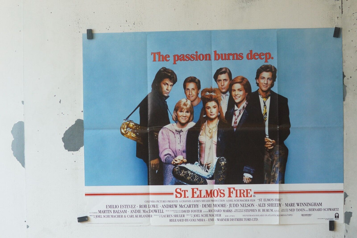 ST ELMO'S FIRE (75X100) ORIGINAL POSTER EMILIO ESTEVEZ