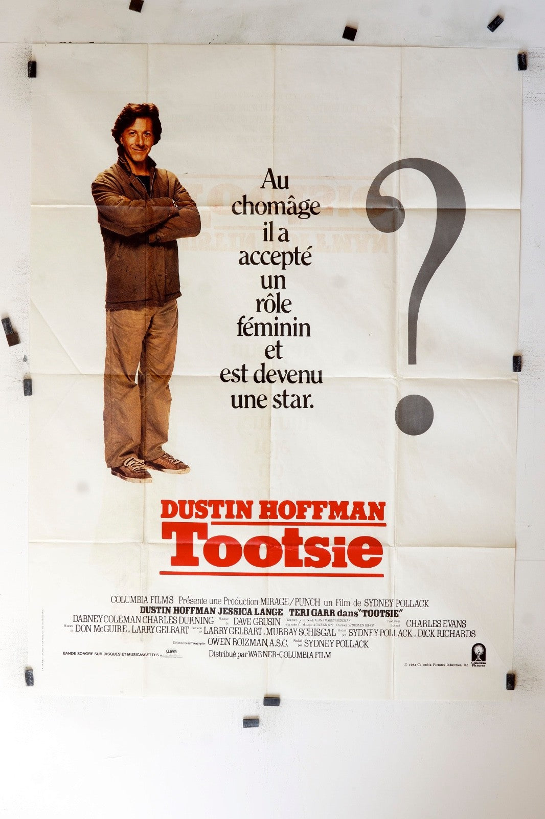 TOOTSIE DUSTIN HOFFMAN 120x160 ORIGINAL MOVIE POSTER