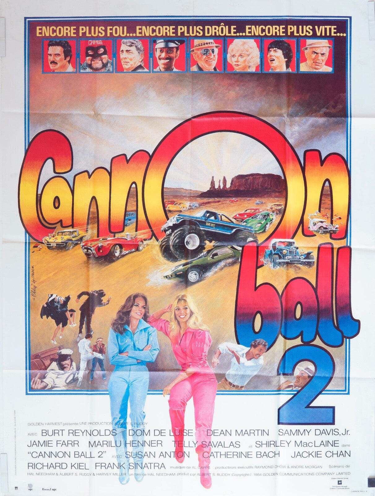 CANNON BALL MOVIE POSTER ORIGINAL 120x160 BURT REYNOLDS