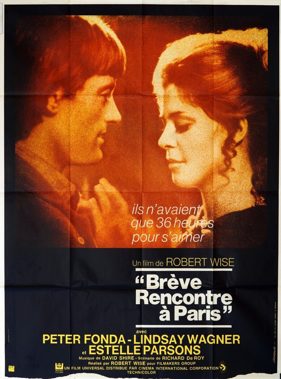 BRÈVE RENCONTRE À PARIS MOVIE POSTER ORIGINAL 120x160 PETER FONDA