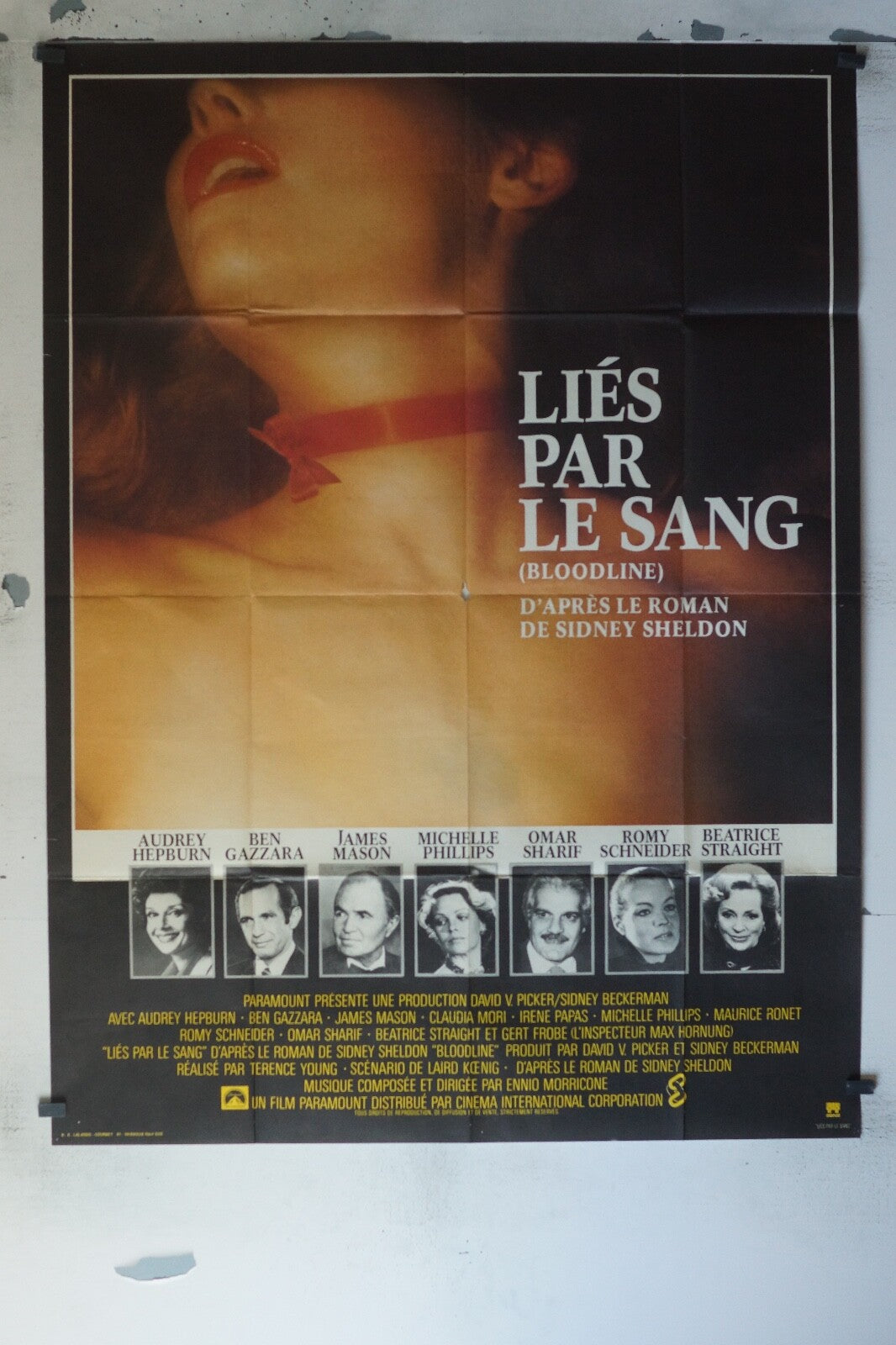LIÉS PAR LE SANG MOVIE POSTER ORIGINAL 120x160 AUDREY HEPBURN