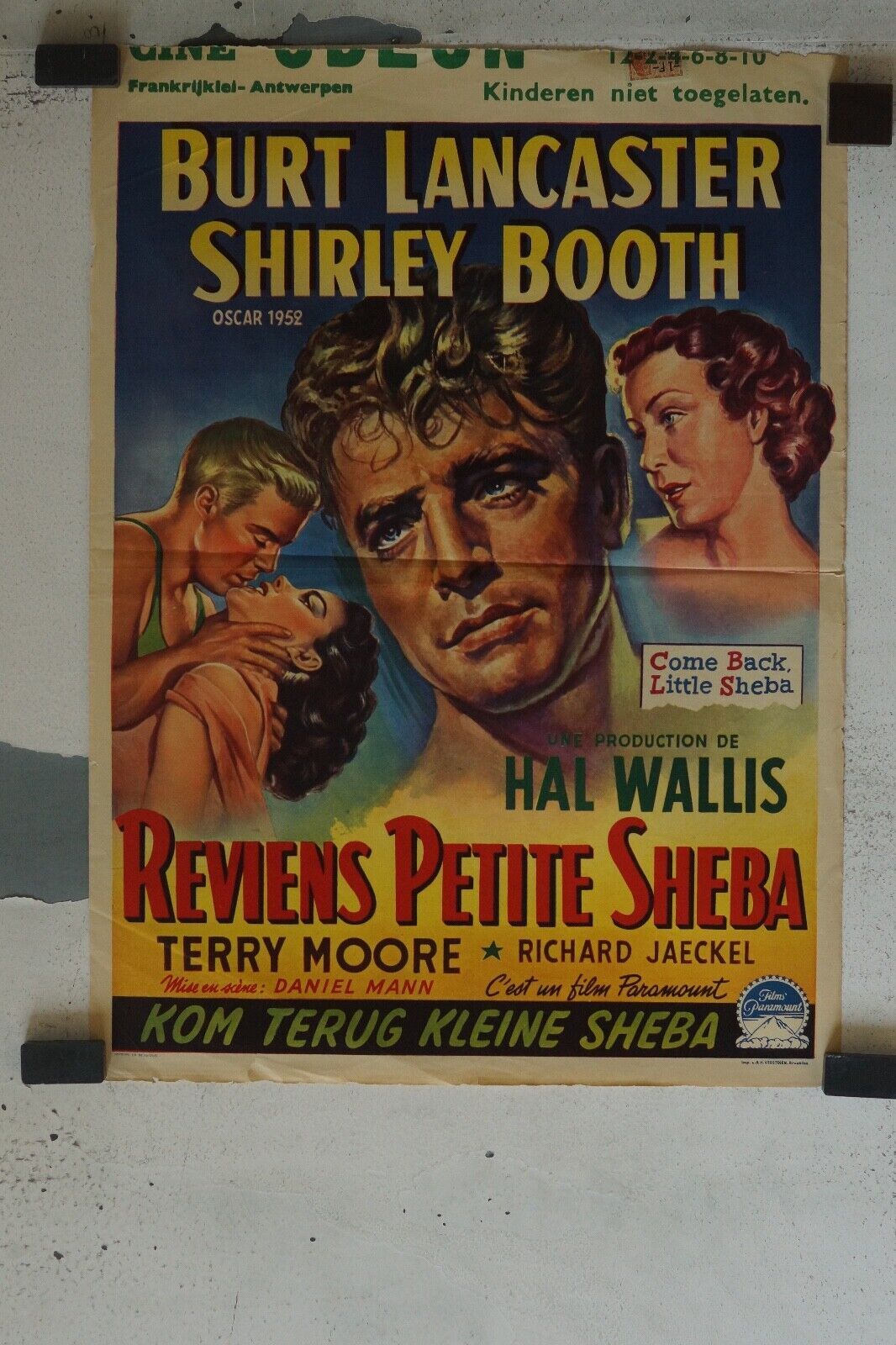 REVIENS PETITE SHEBA MOVIE POSTER ORIGINAL (55X37) BURT LANCASTER