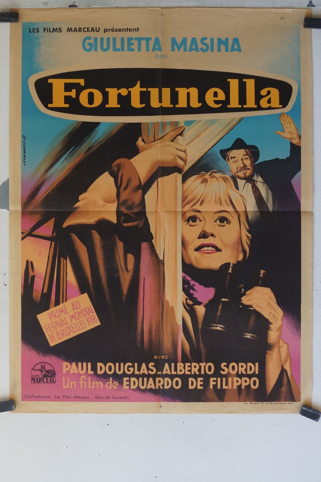 FORTUNELLA movie poster ORIGINAL 60x80 Paul Douglas