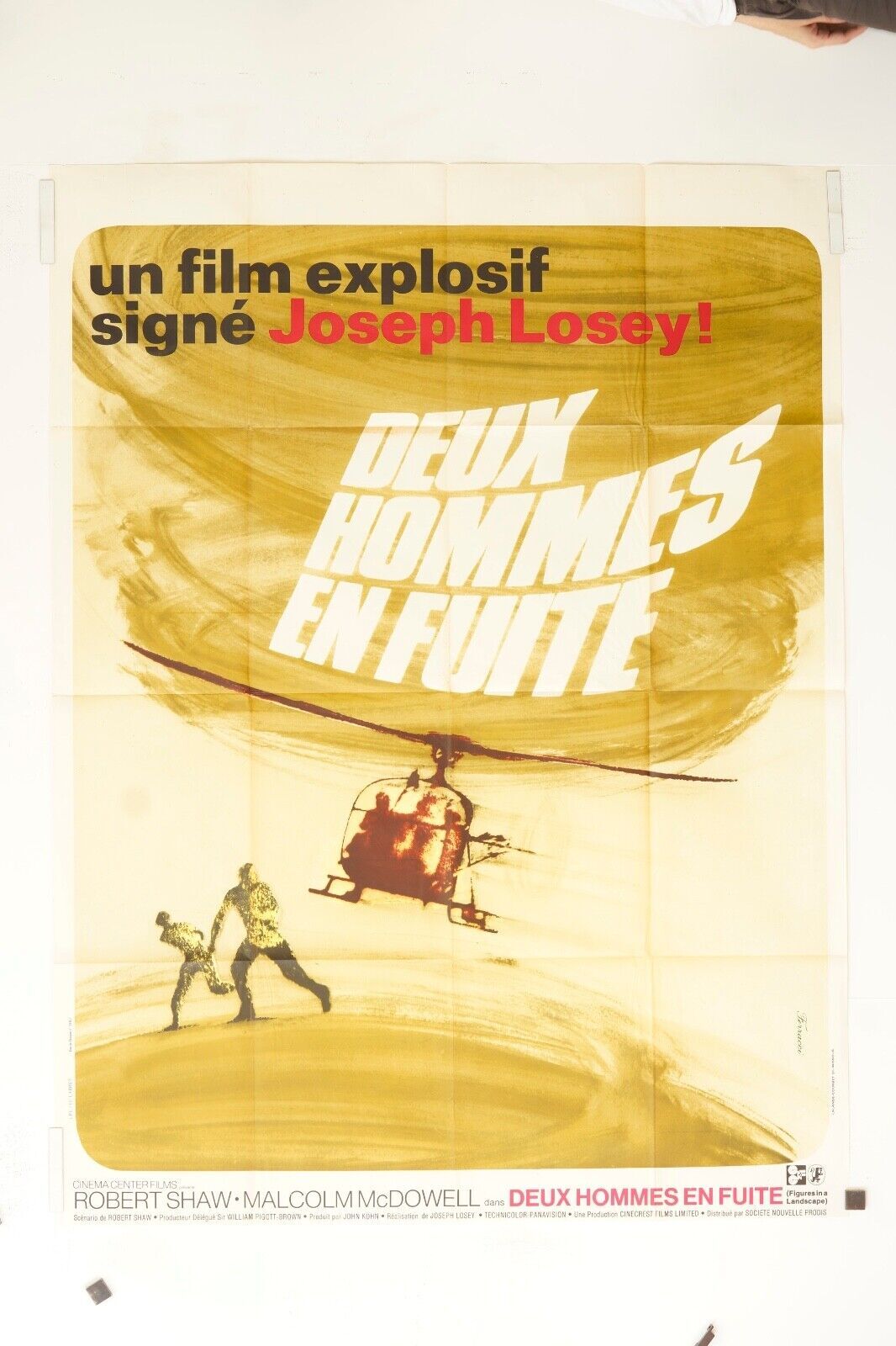 DEUX HOMMES EN FUITE MOVIE POSTER ORIGINAL 120x160 JOSEPH LOSEY