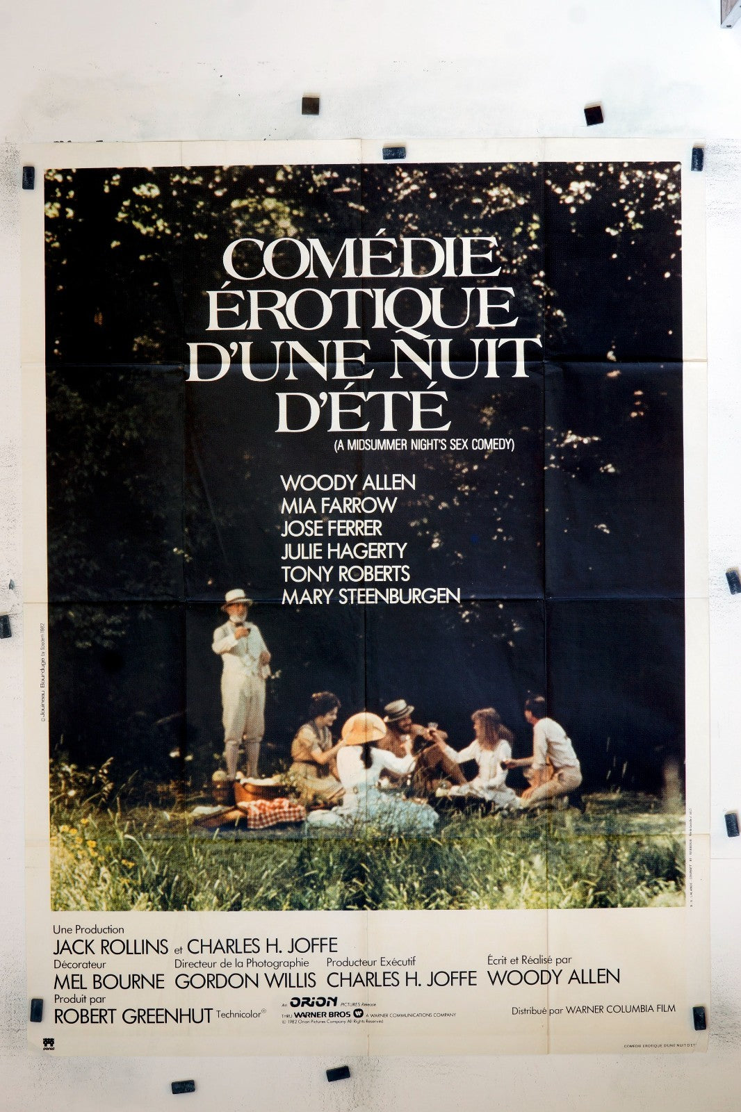 COMÉDIE ÉROTIQUE D’UNE NUIT D’ÉTÉ WOODY ALLEN, MOVIE POSTER ORIGINAL 120x160
