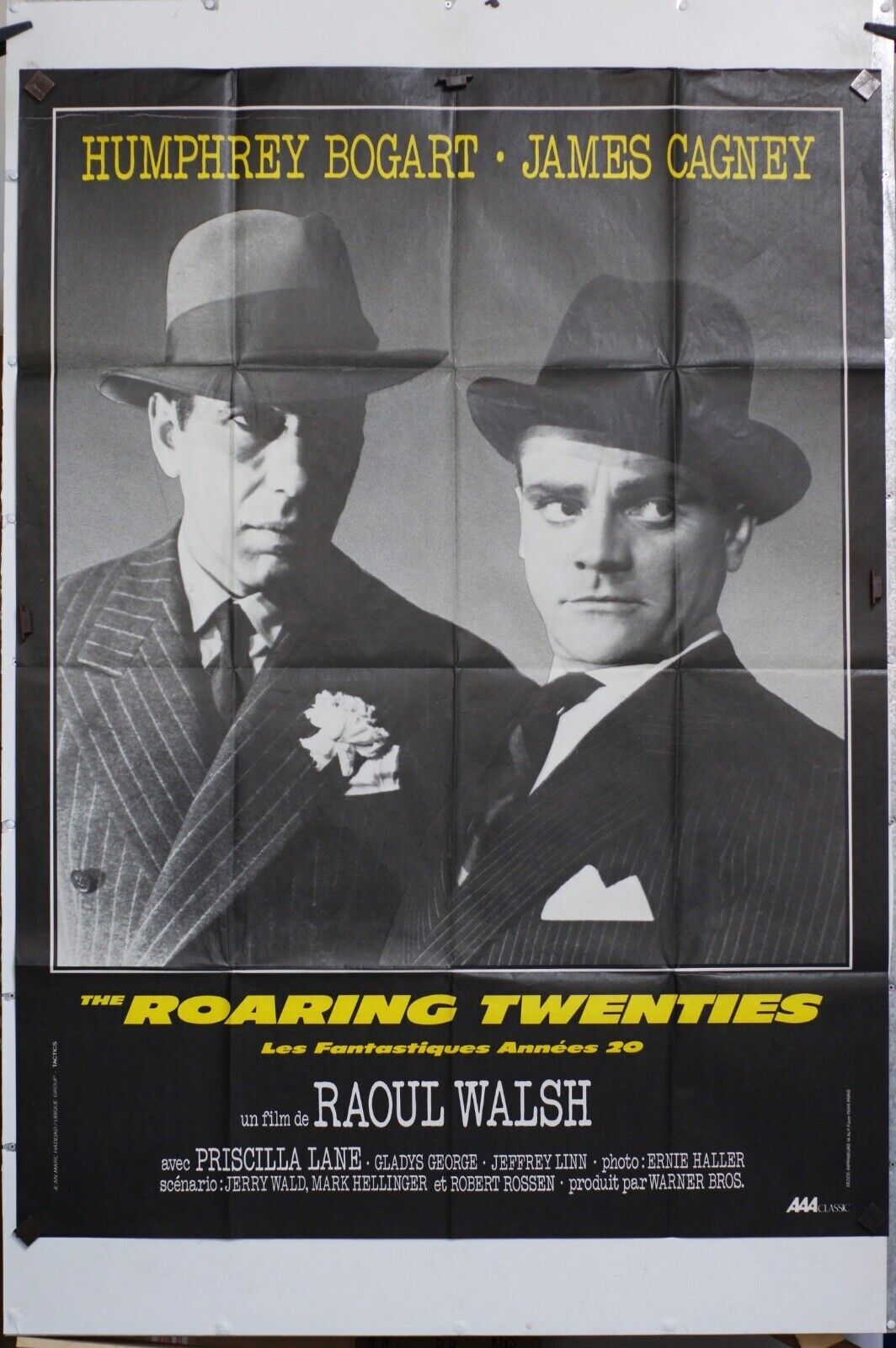 ROARING TWENTIES Original Movie Poster 120X160 HUMPHREY BOGART
