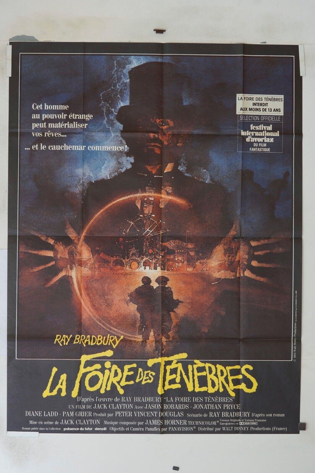 LA FOIRE DES TÉNÈBRES ORIGINAL MOVIE POSTER 120x160 RAY BRADBURY